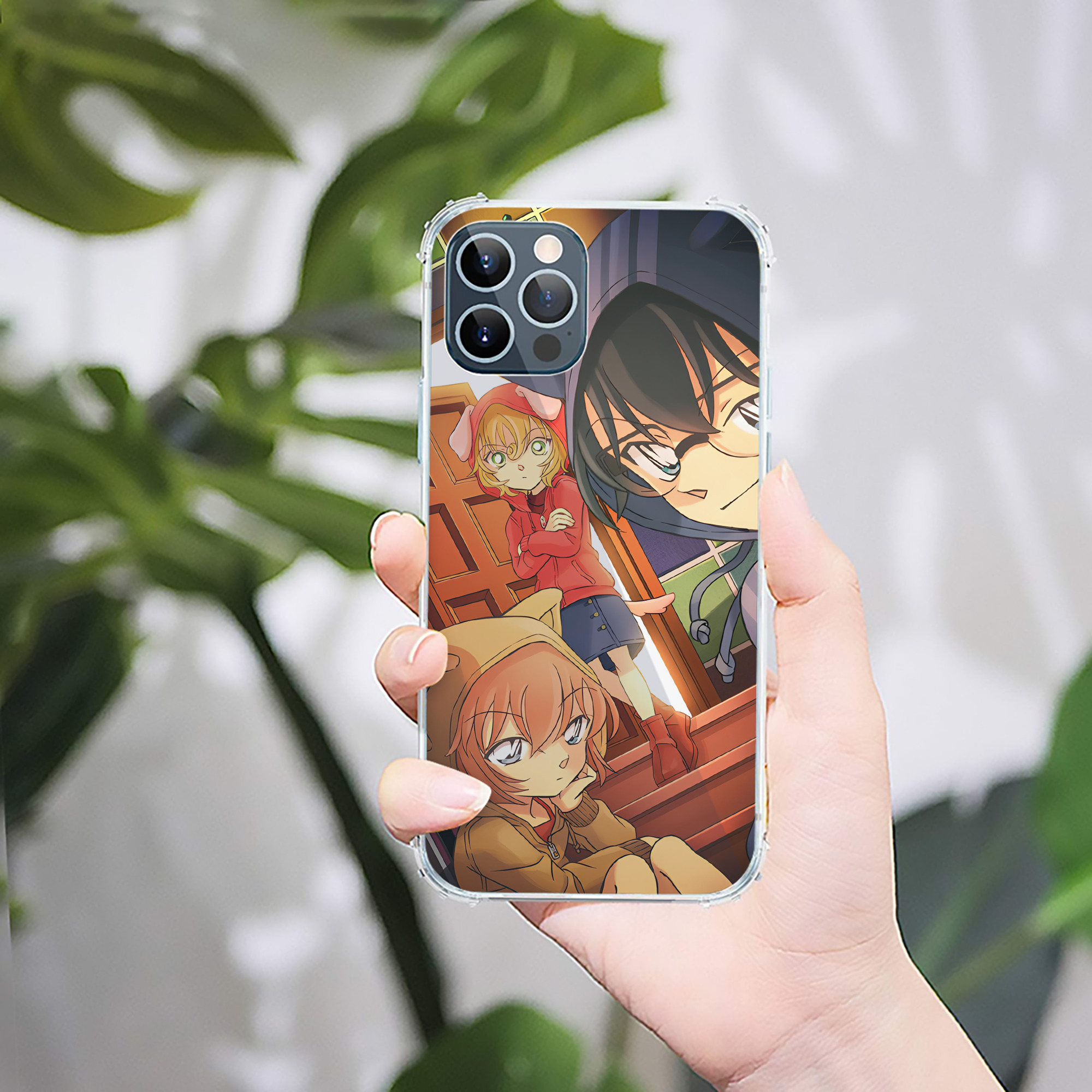 （画像用） 名探偵コナン Detective Conan 【iPhone 12シリーズ対応】透明スマホケース（クリアソフトケース）